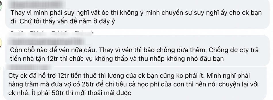 "Nửa tháng đã tiêu hết 30 triệu": Mẹ 3 con than trời vì không biết siết khoản nào, dân tình thi nhau vào "hiến kế"- Ảnh 7. "Nửa tháng đã tiêu hết 30 triệu": Mẹ 3 con than trời vì không biết siết khoản nào, dân tình thi nhau vào "hiến kế"- Ảnh 7.