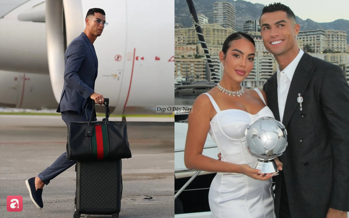 Chiếc túi mang tới World Cup gợi nhớ chuyện tình như cổ tích của Ronaldo và vợ - Ảnh 1.