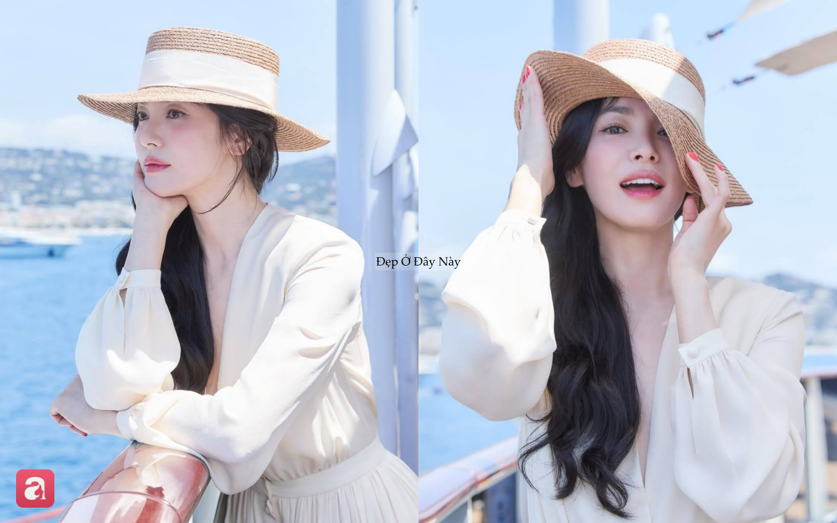 Song Hye Kyo vừa gợi cảm vừa thanh lịch với kiểu đầm "cứ giơ máy lên là có ảnh đẹp" - Ảnh 5.