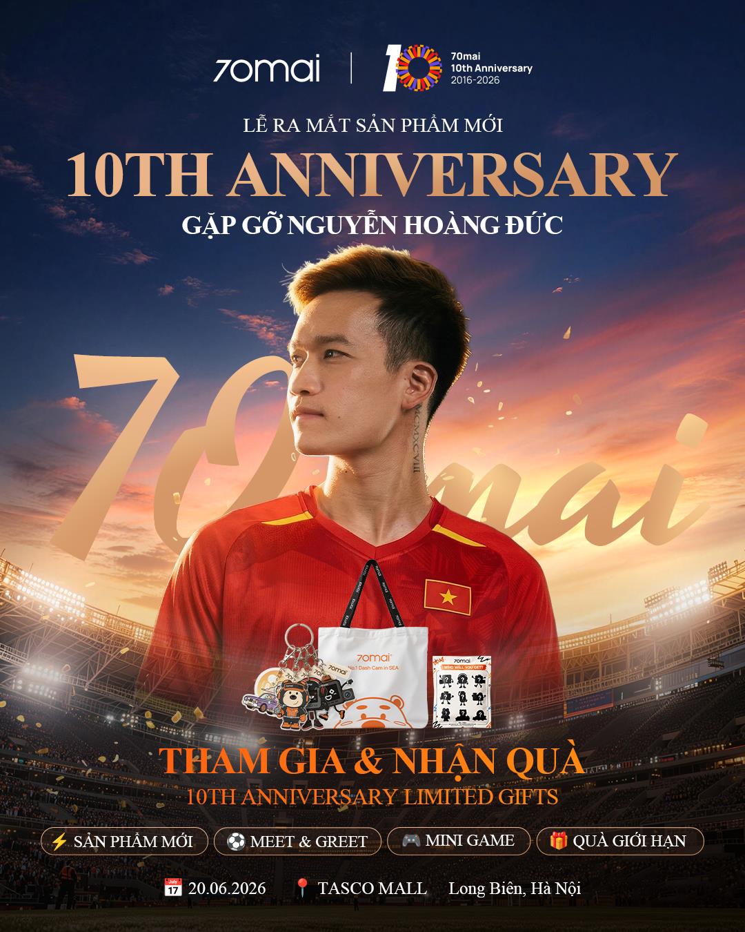 70mai ra mắt A810 Lite c&ugrave;ng chuỗi hoạt động tri &acirc;n nh&acirc;n dịp kỷ niệm 10 năm th&agrave;nh lập - Ảnh 1.