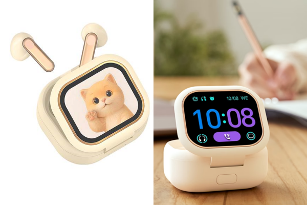 5 mẫu tai nghe có màn hình cảm ứng xịn sò: Honor, Ugreen, Lenovo... cùng góp mặt, điều khiển mọi thứ ngay trên hộp sạc - Ảnh 1.
