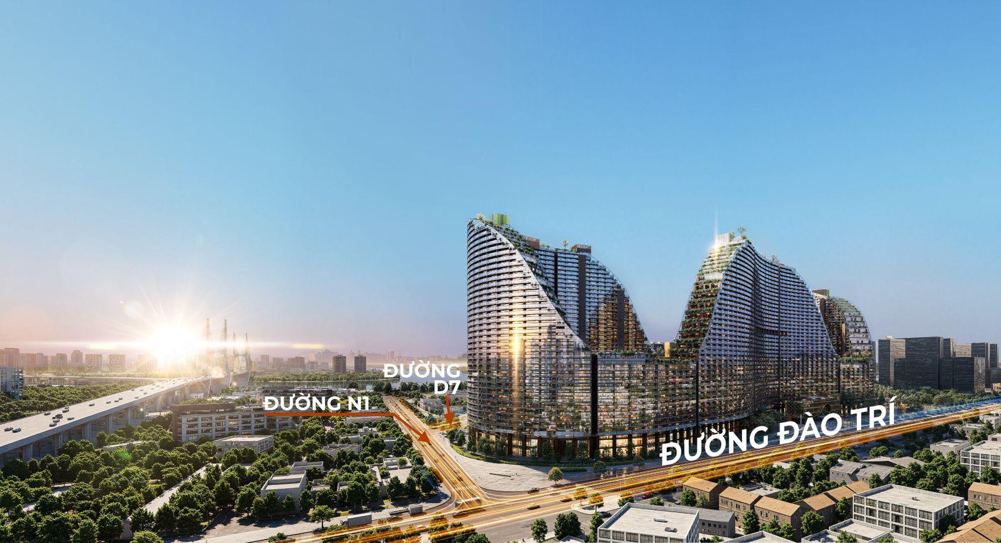 Khởi c&ocirc;ng đường N1 v&agrave; D7 bao quanh Noble Crystal Riverside: Gỡ n&uacute;t thắt hạ tầng quan trọng tại Đ&agrave;o Tr&iacute; - Ph&uacute; Thuận- Ảnh 1.