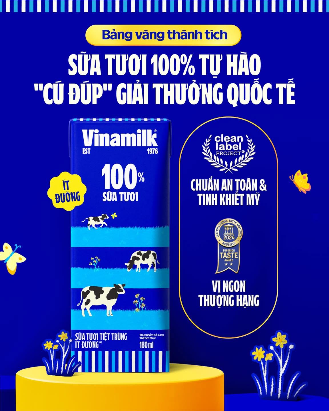 Check profile nh&atilde;n sữa tươi duy nhất tại Việt Nam sở hữu bộ đ&ocirc;i chứng nhận quốc tế - Ảnh 2.