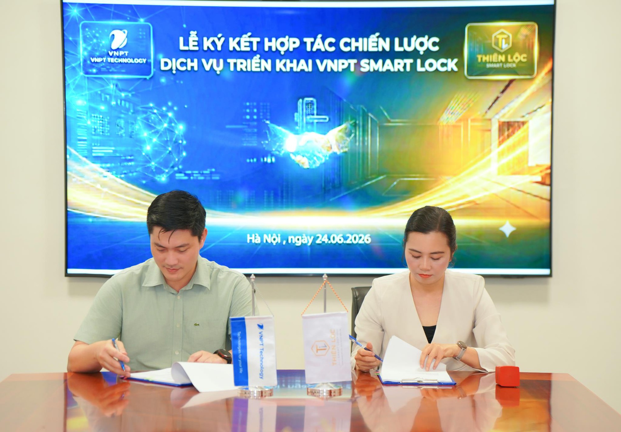 VNPT Technology v&agrave; Thi&ecirc;n Lộc Smart Lock k&yacute; kết ph&aacute;t triển hệ sinh th&aacute;i Smart Home- Ảnh 1.