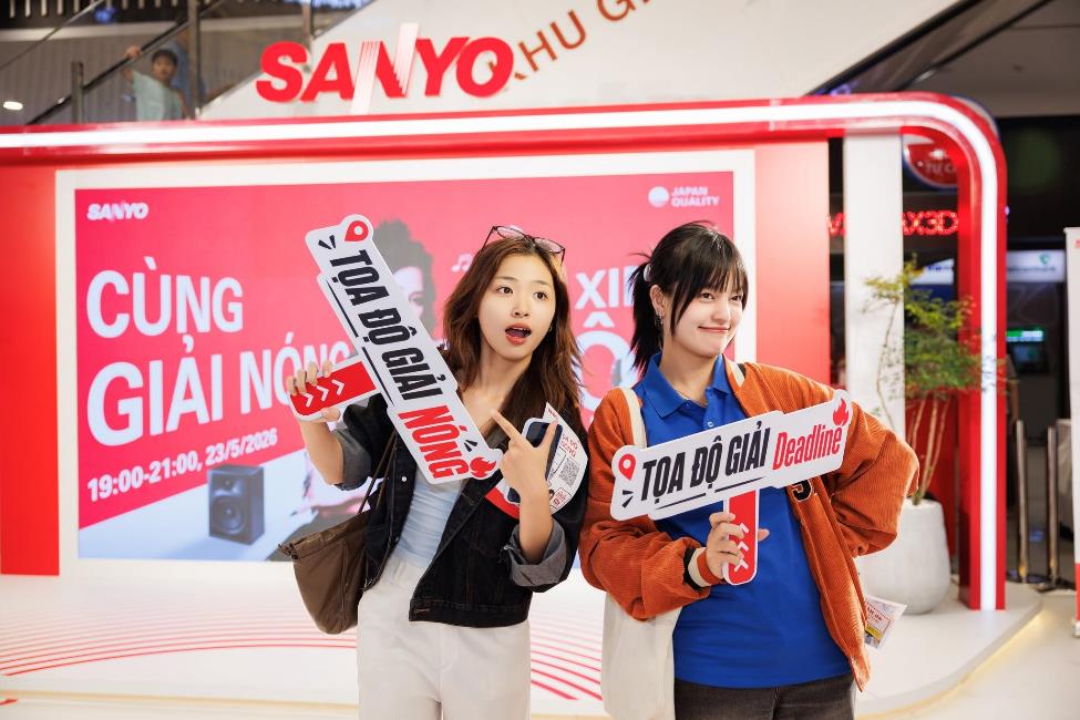 "Tọa độ giải nóng" thu hút người trẻ check-in: SANYO đang trẻ hóa thương hiệu như thế nào?- Ảnh 1.