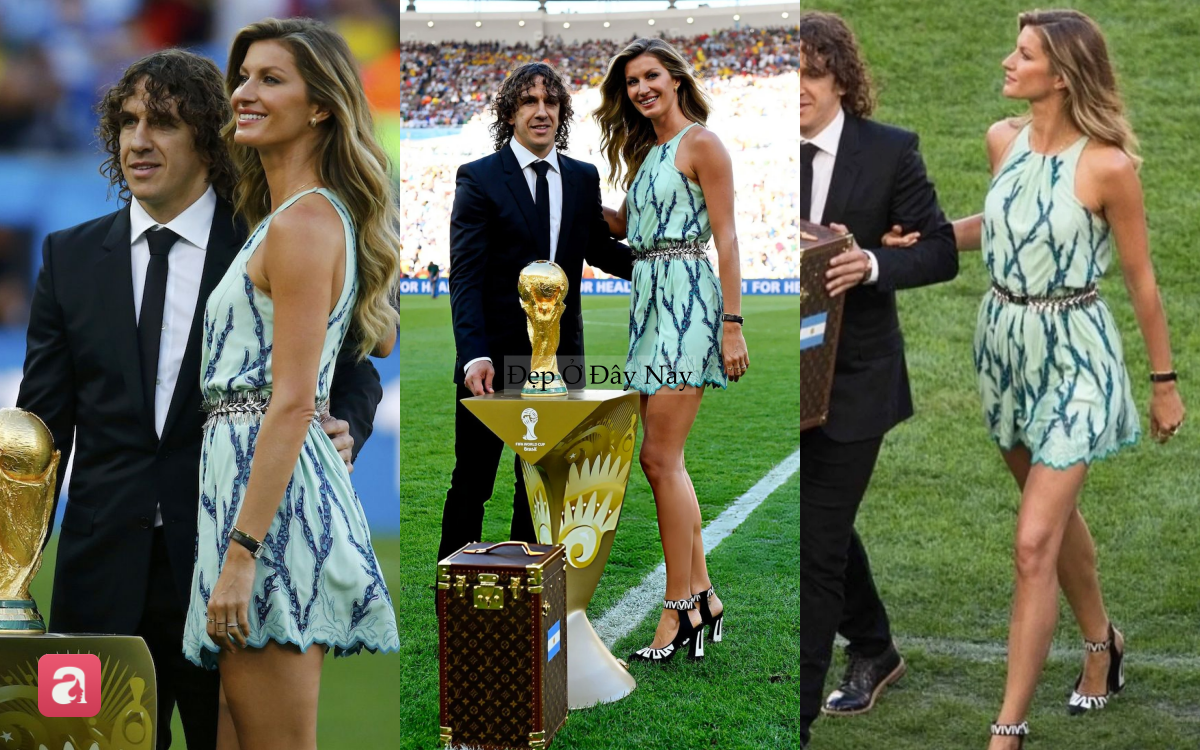 N&agrave;ng si&ecirc;u mẫu từng biến thảm cỏ World Cup th&agrave;nh s&agrave;n diễn thời trang- Ảnh 6.