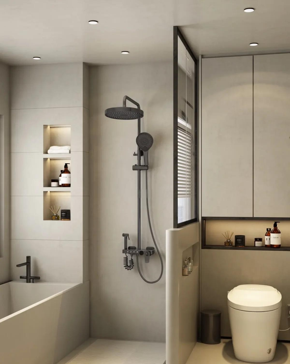 Ng&agrave;y c&agrave;ng nhiều gia đ&igrave;nh bỏ v&aacute;ch tắm k&iacute;nh: 5 giải ph&aacute;p thay thế đẹp hơn, dễ vệ sinh hơn v&agrave; tiết kiệm diện t&iacute;ch - Ảnh 5.