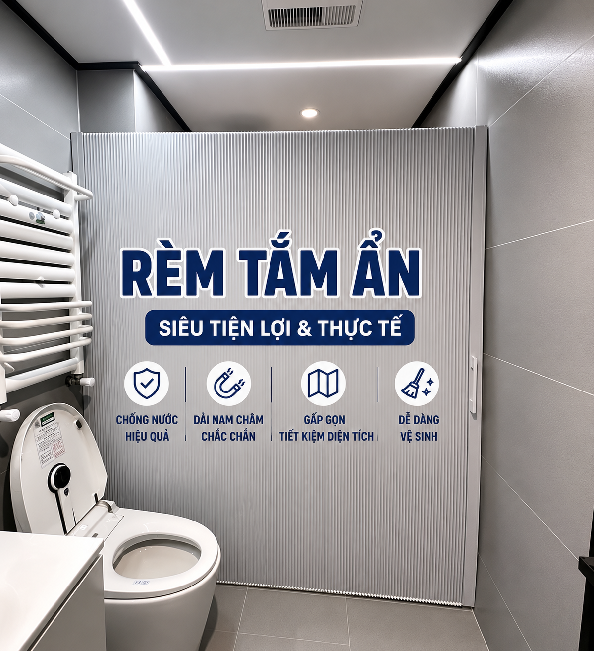Ng&agrave;y c&agrave;ng nhiều gia đ&igrave;nh bỏ v&aacute;ch tắm k&iacute;nh: 5 giải ph&aacute;p thay thế đẹp hơn, dễ vệ sinh hơn v&agrave; tiết kiệm diện t&iacute;ch - Ảnh 6.