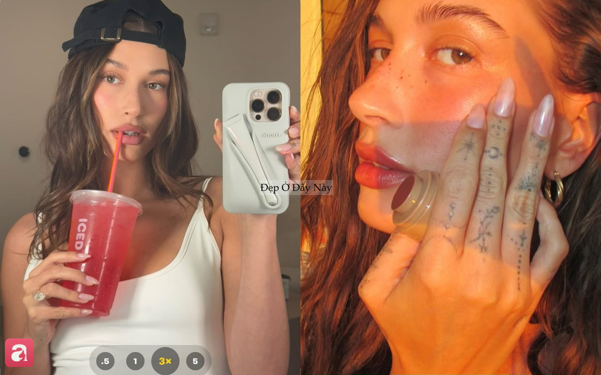 Hailey Bieber chẳng cần nail cầu kỳ vẫn khiến cả thế giới thi nhau bắt chước - Ảnh 1.