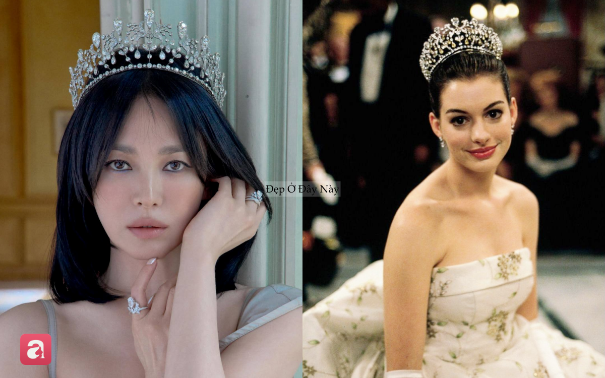 Chiếc vương miện hơn 100 tuổi của Song Hye Kyo v&agrave; m&agrave;n đụng độ bất ngờ với Anne Hathaway- Ảnh 1.