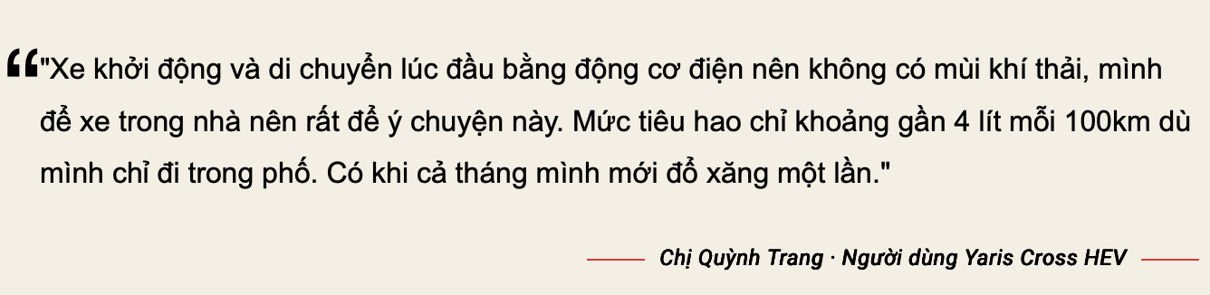 Cả tháng mới đổ xăng một lần? Sự thật về Yaris Cross HEV từ chính những người đang cầm lái- Ảnh 5.