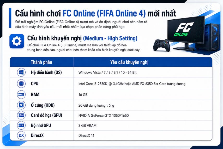 Card màn hình nào chơi được FC Online (FIFA Online 4) - Ảnh 1.