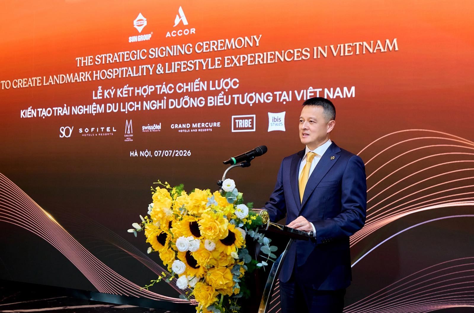 L&atilde;nh đạo cao cấp Accor tới Việt Nam, n&acirc;ng tầm hợp t&aacute;c chiến lược với Sun Group - Ảnh 1.