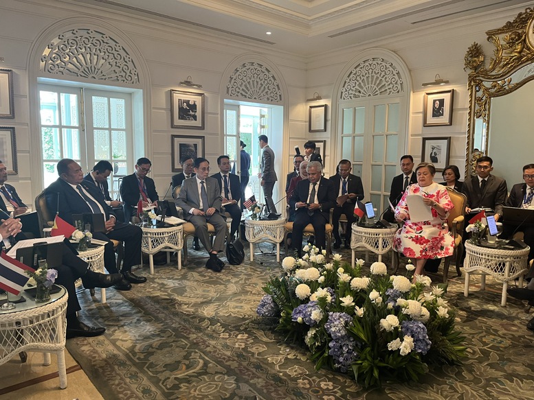 Cuộc tiếp x&uacute;c trực tiếp cấp cao nhất giữa ASEAN với ch&iacute;nh quyền Myanmar kể từ năm 2021- Ảnh 1.