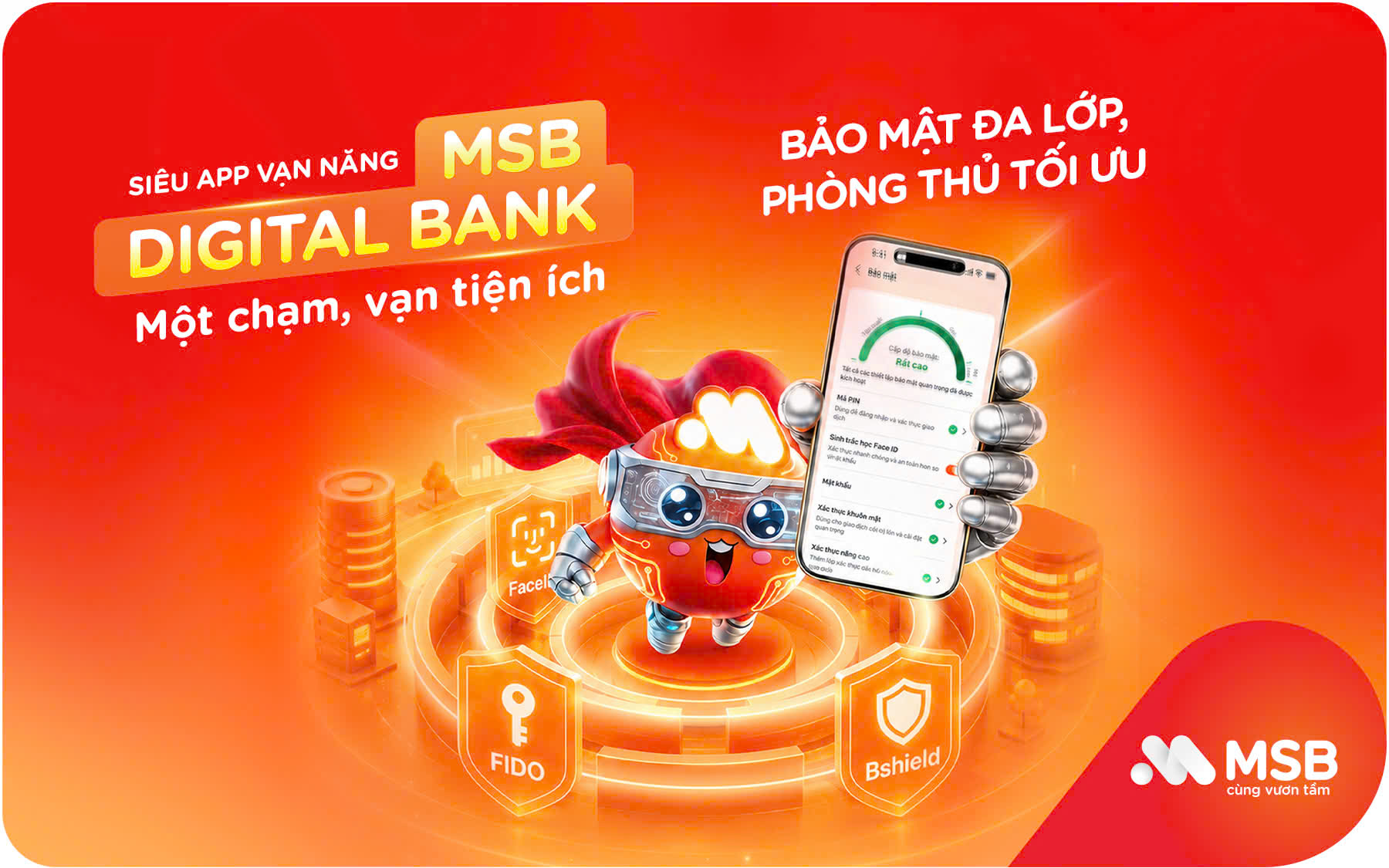 Khi bảo mật cũng được c&aacute; nh&acirc;n ho&aacute; tr&ecirc;n MSB Digital Bank - Ảnh 1.