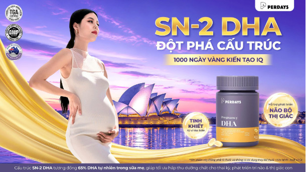 Perdays Pregnancy DHA &ndash; SN-2 DHA vi tảo &Uacute;c cho mẹ bầu - Ảnh 3.