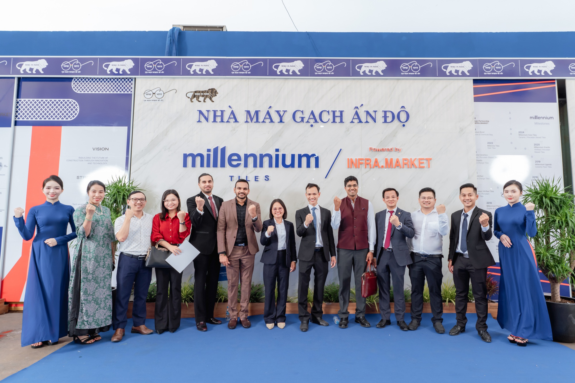 Bảo chứng chất lượng c&ocirc;ng tr&igrave;nh: Nh&agrave; m&aacute;y Gạch Ấn Độ Millennium đổ bộ Việt Nam - Ảnh 1.