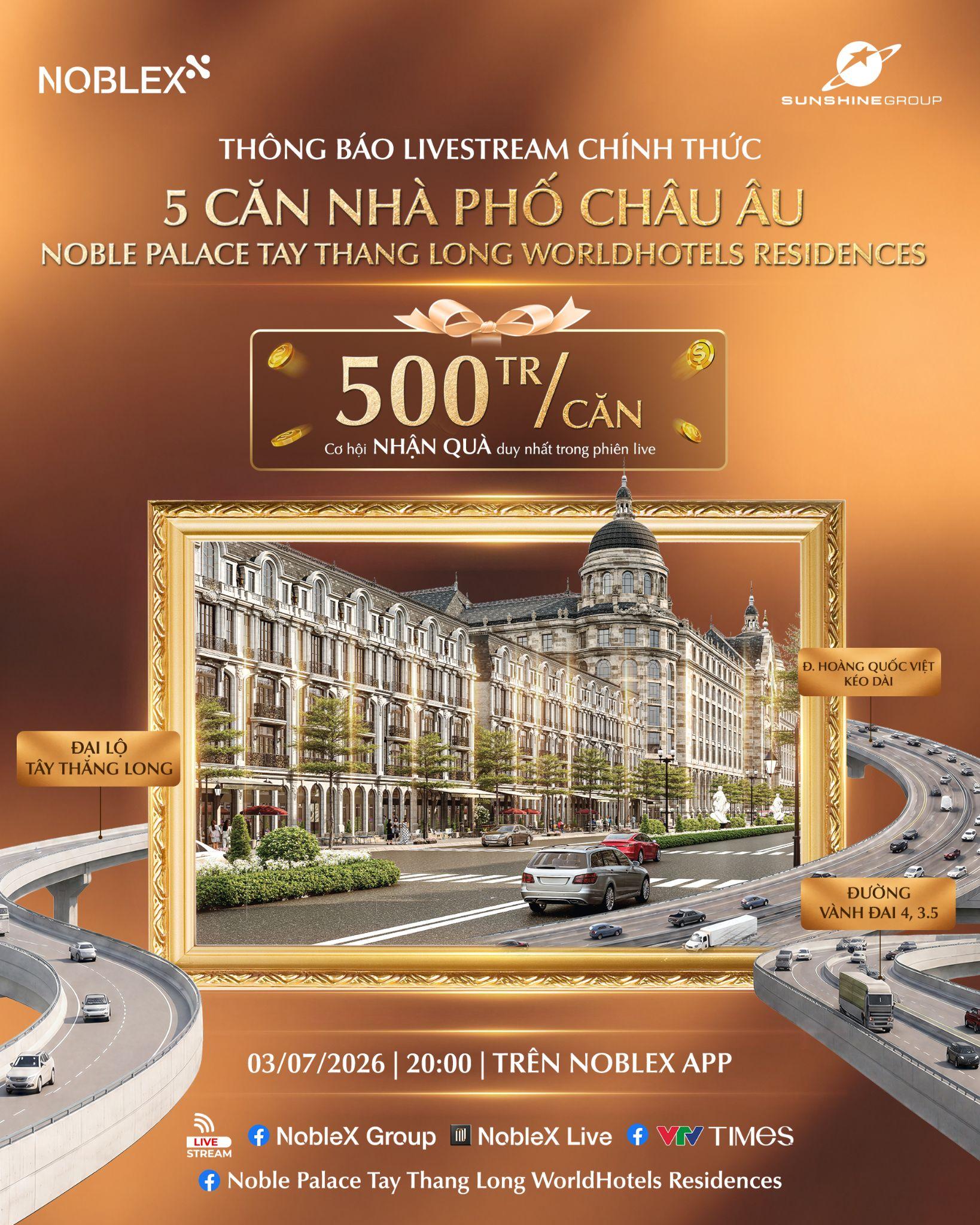 Tối 3/7, Sunshine Group t&aacute;i xuất đường đua livestream BĐS: H&eacute; lộ quỹ căn đặc biệt, qu&agrave; tặng l&ecirc;n tới 500 triệu/căn - Ảnh 1.