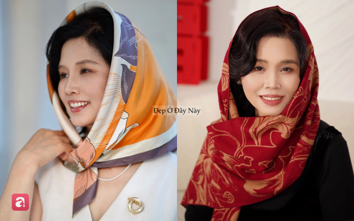 Bà ngoại 60 tuổi mặc đẹp như quý cô Pháp, chỉ nhờ một chiếc khăn choàng - Ảnh 3.