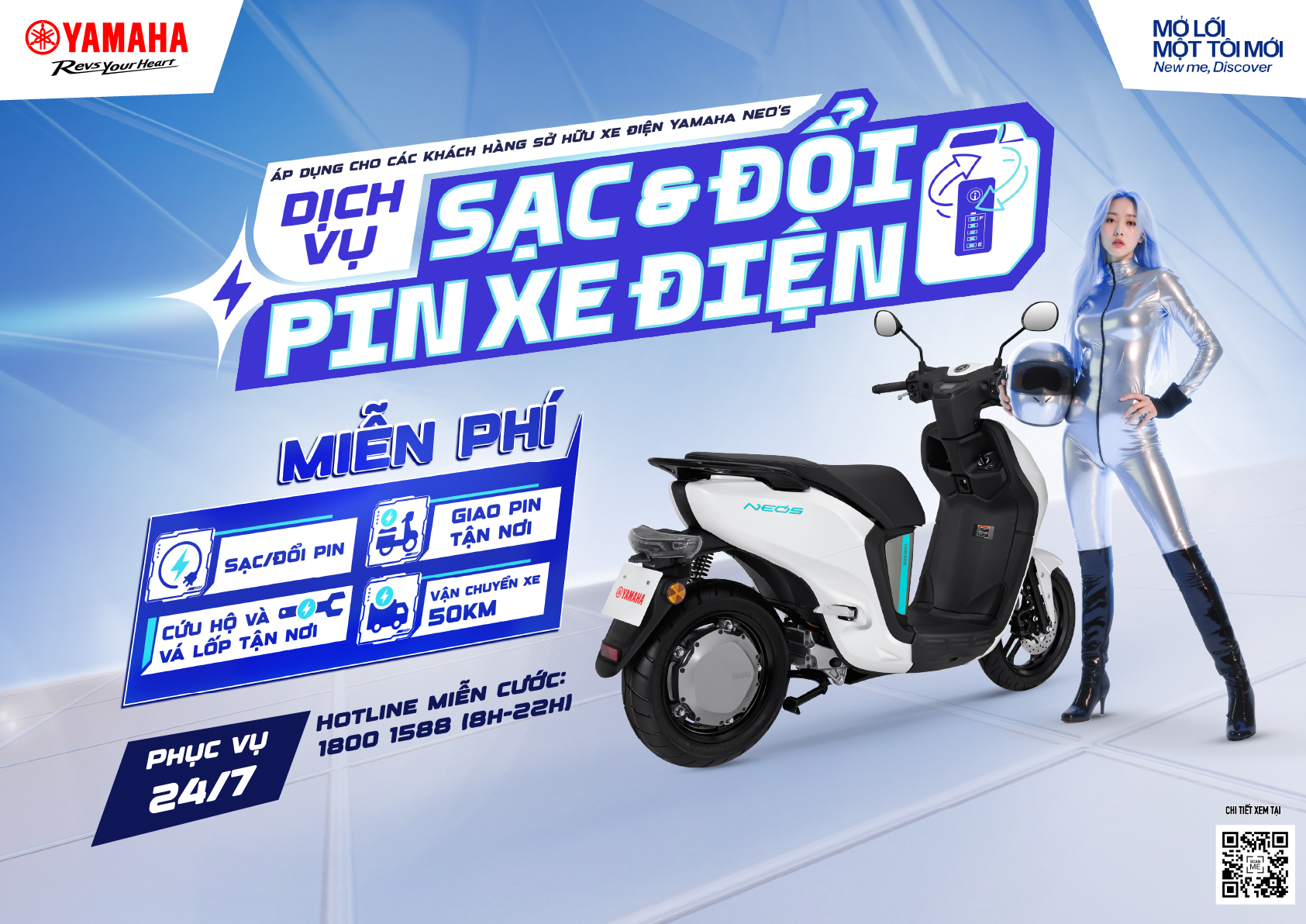 Yamaha NEO&rsquo;s n&acirc;ng cấp trải nghiệm sống xanh với dịch vụ 24/7 to&agrave;n diện - Ảnh 1.