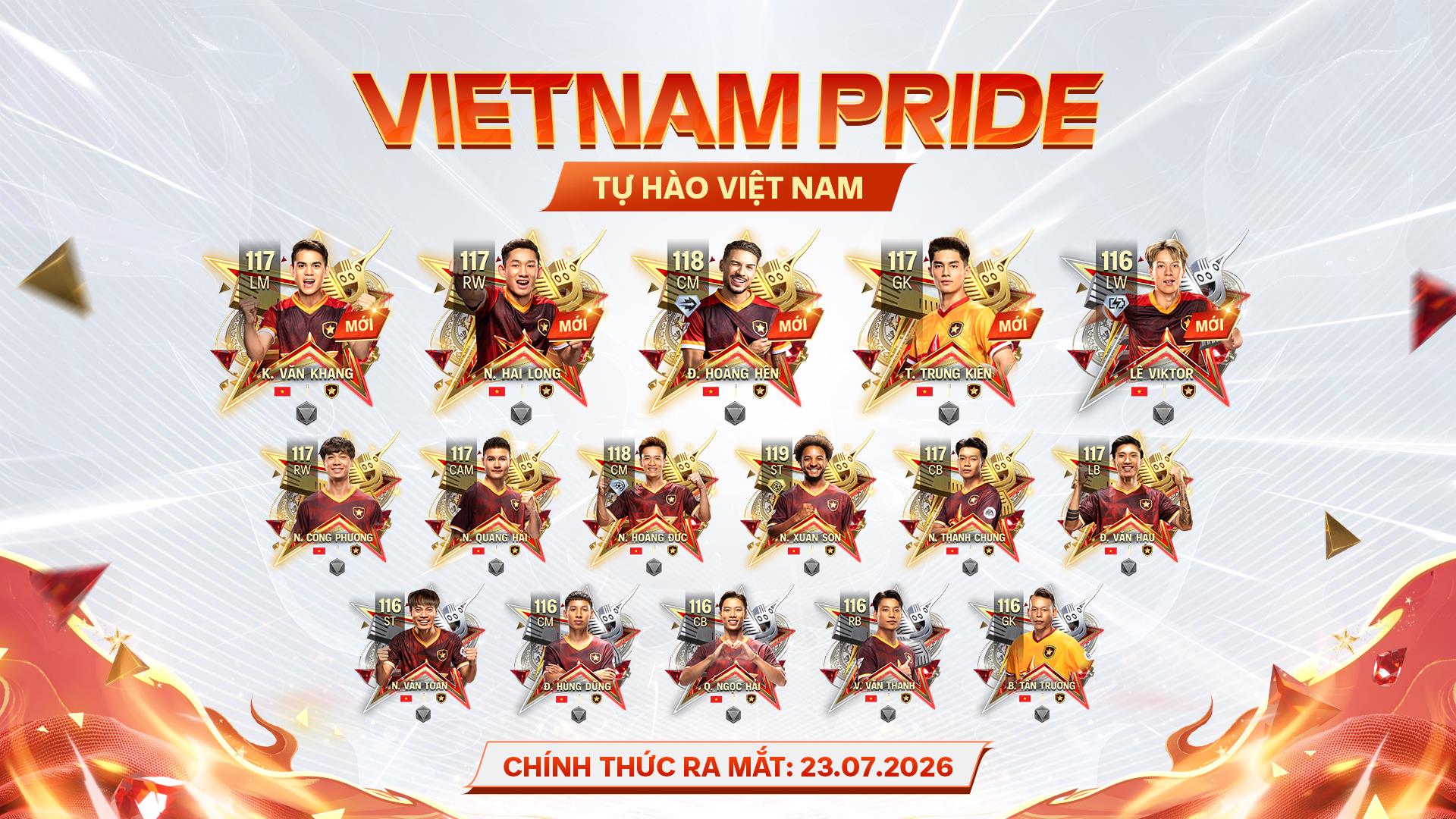 M&ugrave;a thẻ "Tự H&agrave;o Việt Nam" đổ bộ FC Mobile Việt Nam: d&agrave;n cầu thủ Việt hot nhất đ&atilde; c&oacute; mặt- Ảnh 2.