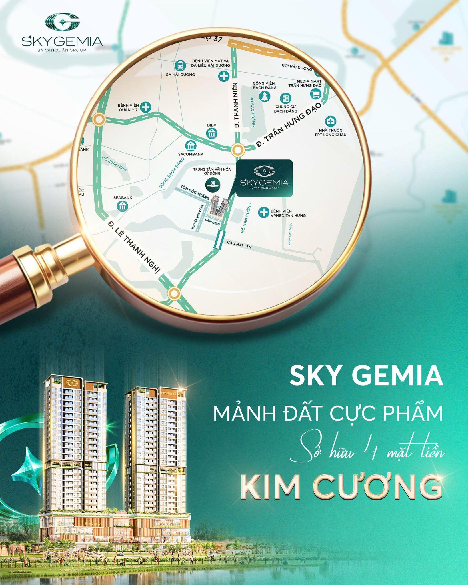 Sky Gemia: 4 mặt tiền trung t&acirc;m, lợi thế kh&ocirc;ng thể nh&acirc;n bản ở Hải Dương - Ảnh 1.