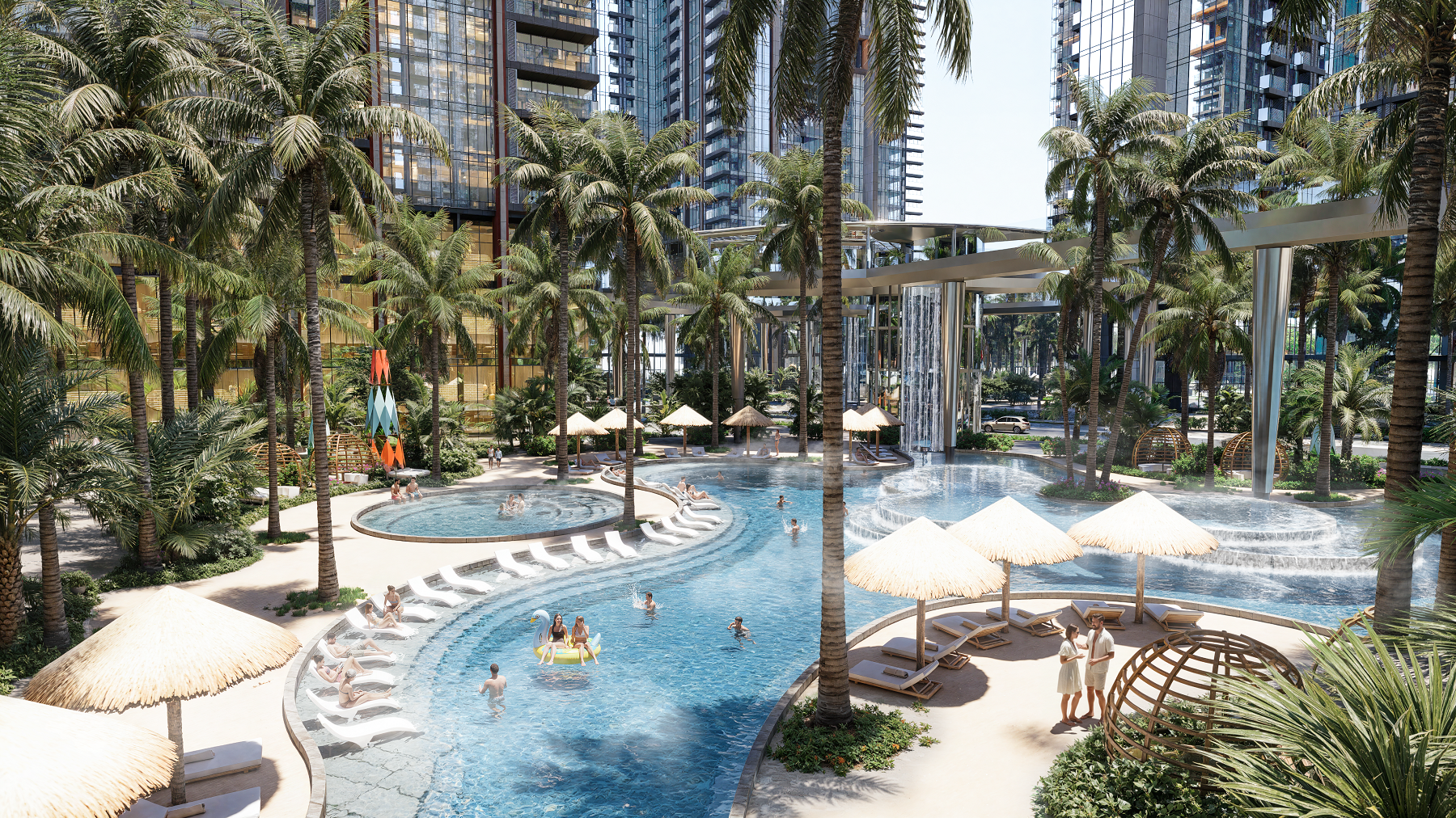 Giải m&atilde; hấp lực từ đặc quyền kho&aacute;ng n&oacute;ng c&ugrave;ng m&ocirc; h&igrave;nh Compound Resort tại Alumi Premium (Alluvia City) - Ảnh 1.