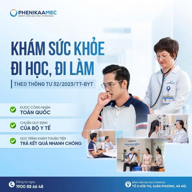 Kh&aacute;m sức khỏe theo Th&ocirc;ng tư 32/2023/TT-BYT tại PhenikaaMec: Quy tr&igrave;nh nhanh ch&oacute;ng &ndash; Chuẩn ph&aacute;p l&yacute; - Ảnh 1.