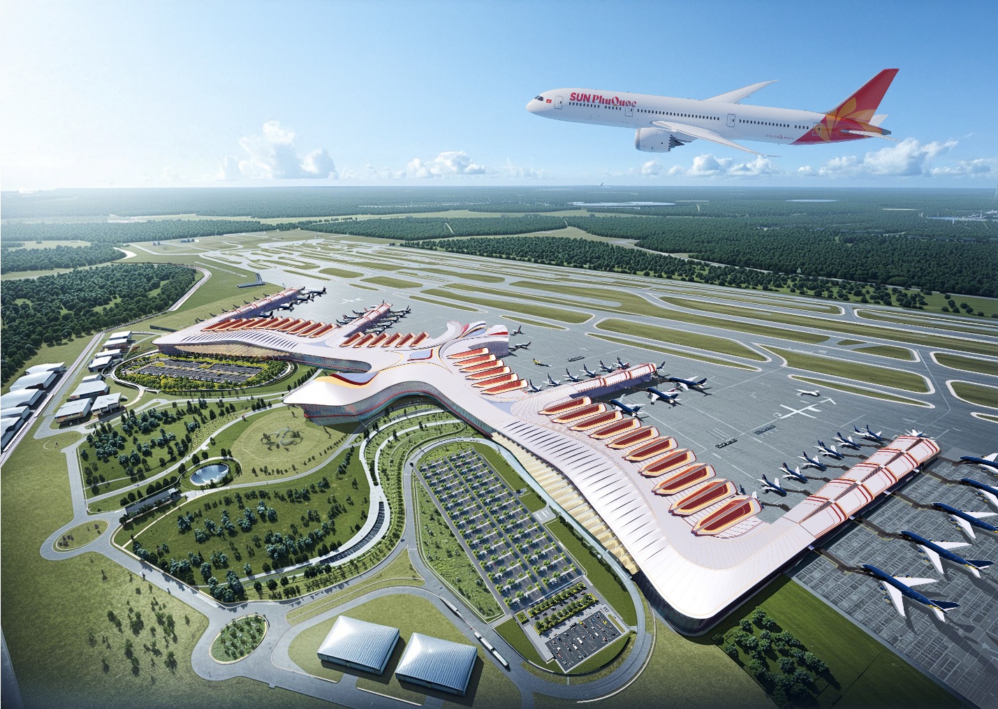Sun Group v&agrave; Changi Airports International mở rộng hợp t&aacute;c chiến lược ph&aacute;t triển hệ thống s&acirc;n bay tại Việt Nam - Ảnh 1.