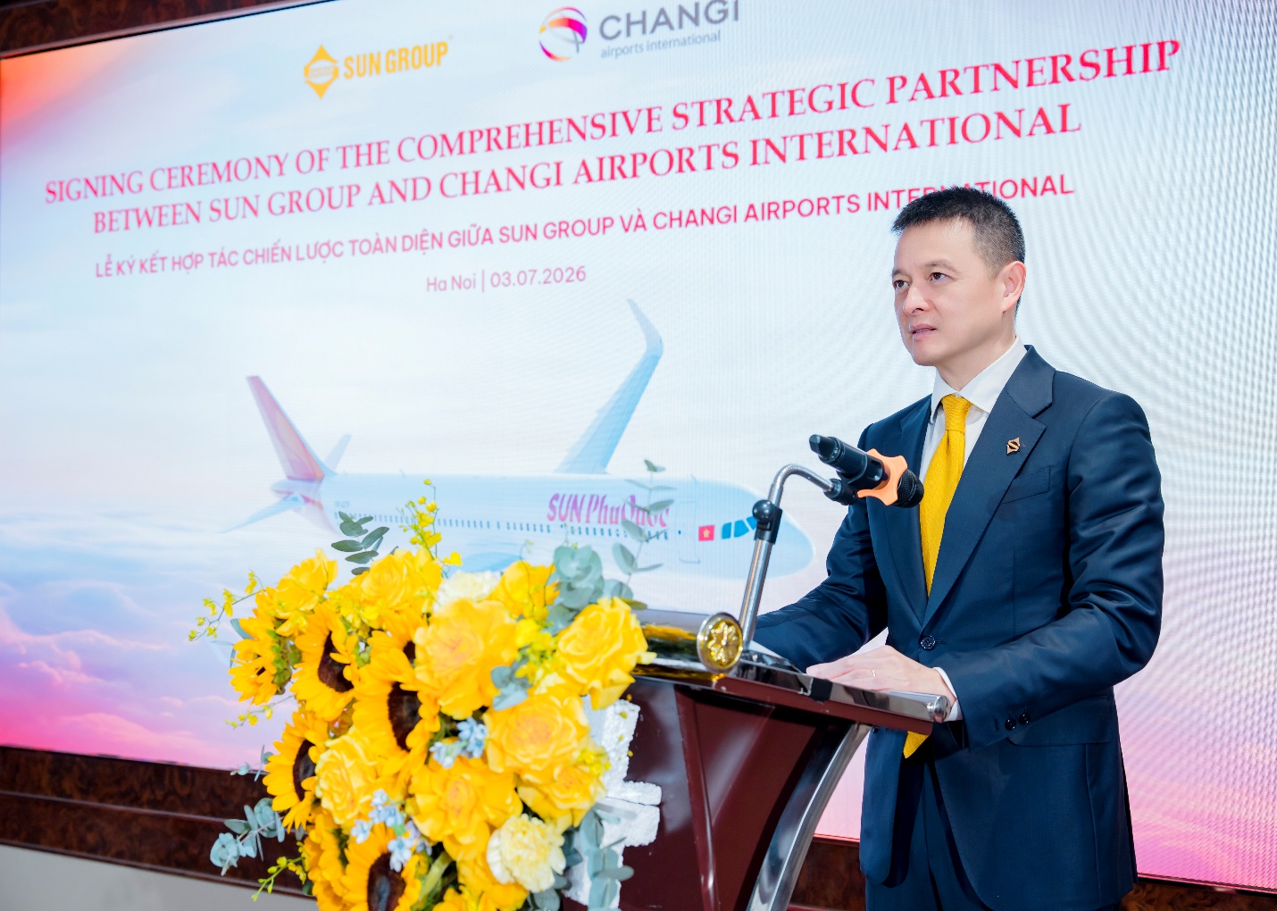 Sun Group v&agrave; Changi Airports International mở rộng hợp t&aacute;c chiến lược ph&aacute;t triển hệ thống s&acirc;n bay tại Việt Nam - Ảnh 2.