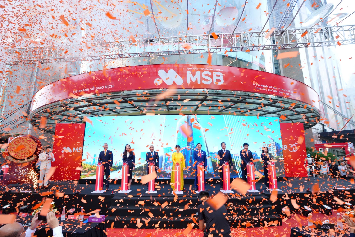 MSB khai trương Hội sở ch&iacute;nh v&agrave; Sở Giao Dịch mới, ch&agrave;o mừng 35 năm th&agrave;nh lập - Ảnh 1.