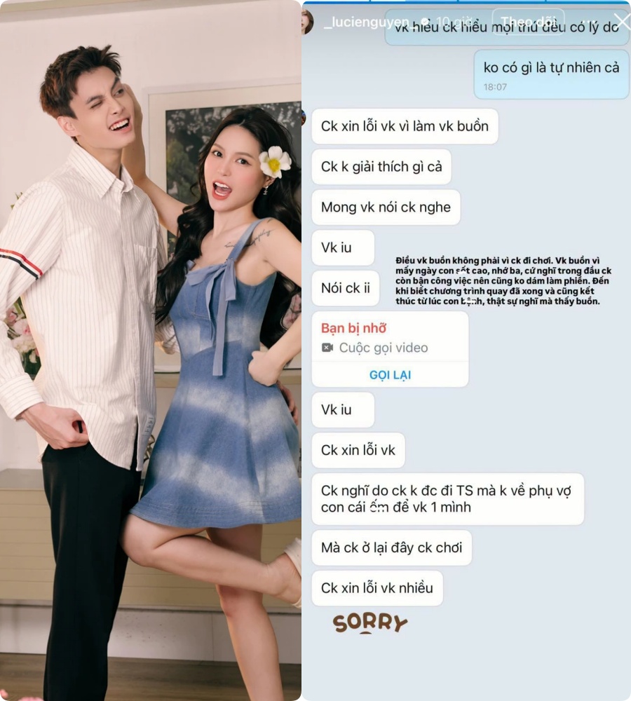 Một mình chăm hai con sốt cao, Lucie Nguyễn chỉ nhẹ nhàng nói một câu, khiến Tuấn Dương phải lập tức xin lỗi vợ- Ảnh 9.