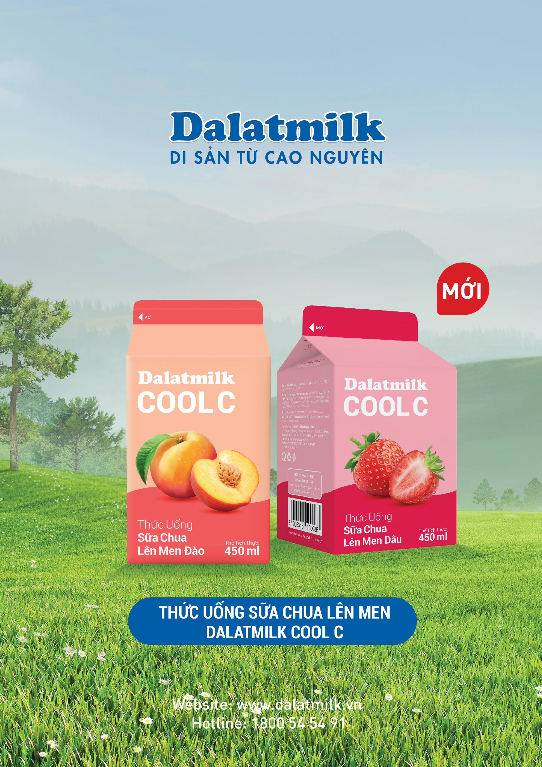 Thanh m&aacute;t mỗi ng&agrave;y c&ugrave;ng Thức uống sữa chua l&ecirc;n men Đ&agrave;o Dalatmilk Cool C- Ảnh 1.
