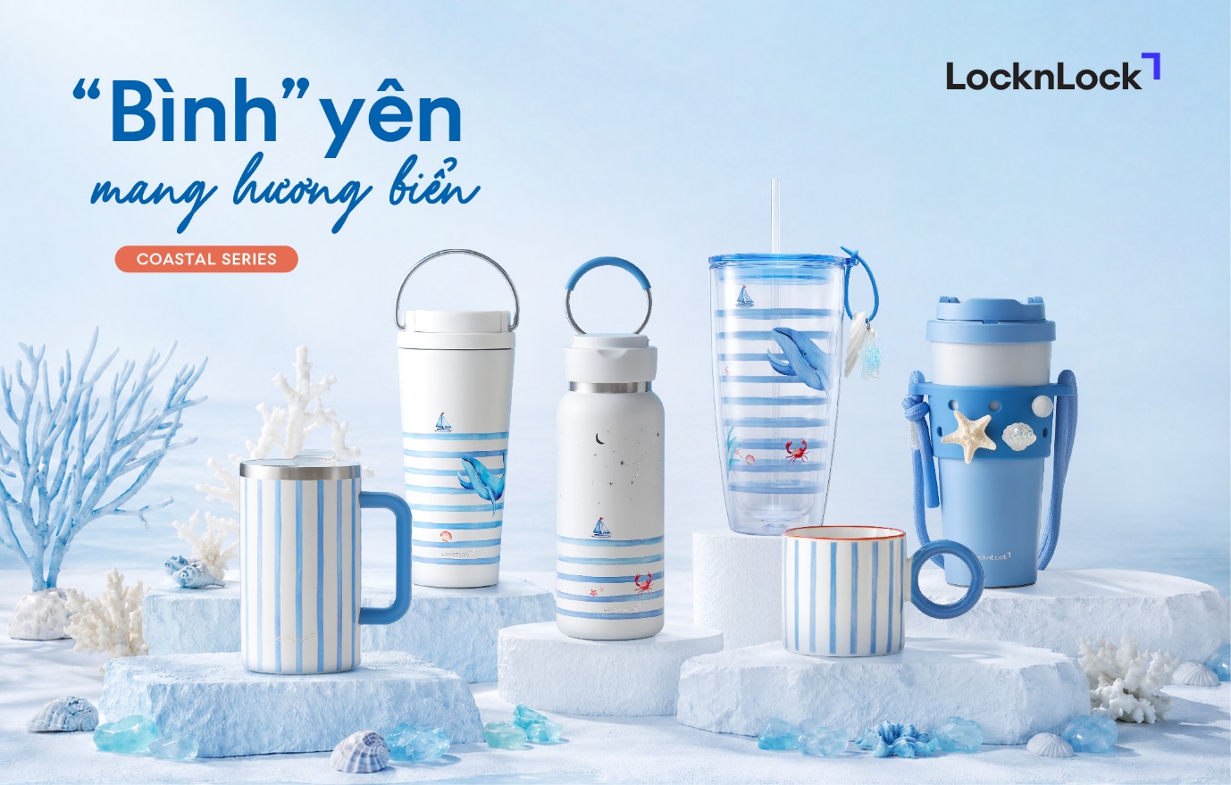 LocknLock khuấy đảo m&ugrave;a h&egrave; với bộ sưu tập Coastal d&agrave;nh cho hội m&ecirc; biển- Ảnh 1.