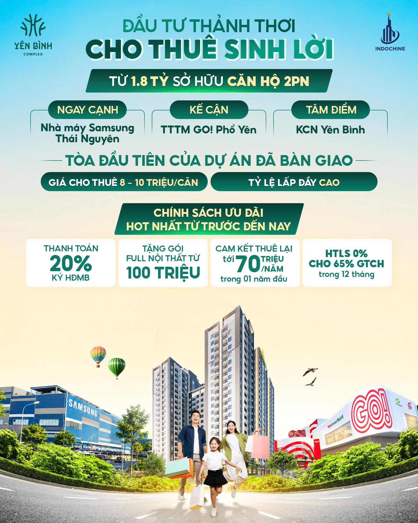 Y&ecirc;n B&igrave;nh Complex tung ch&iacute;nh s&aacute;ch b&aacute;n h&agrave;ng đột ph&aacute; k&iacute;ch hoạt thị trường Th&aacute;i Nguy&ecirc;n- Ảnh 1.