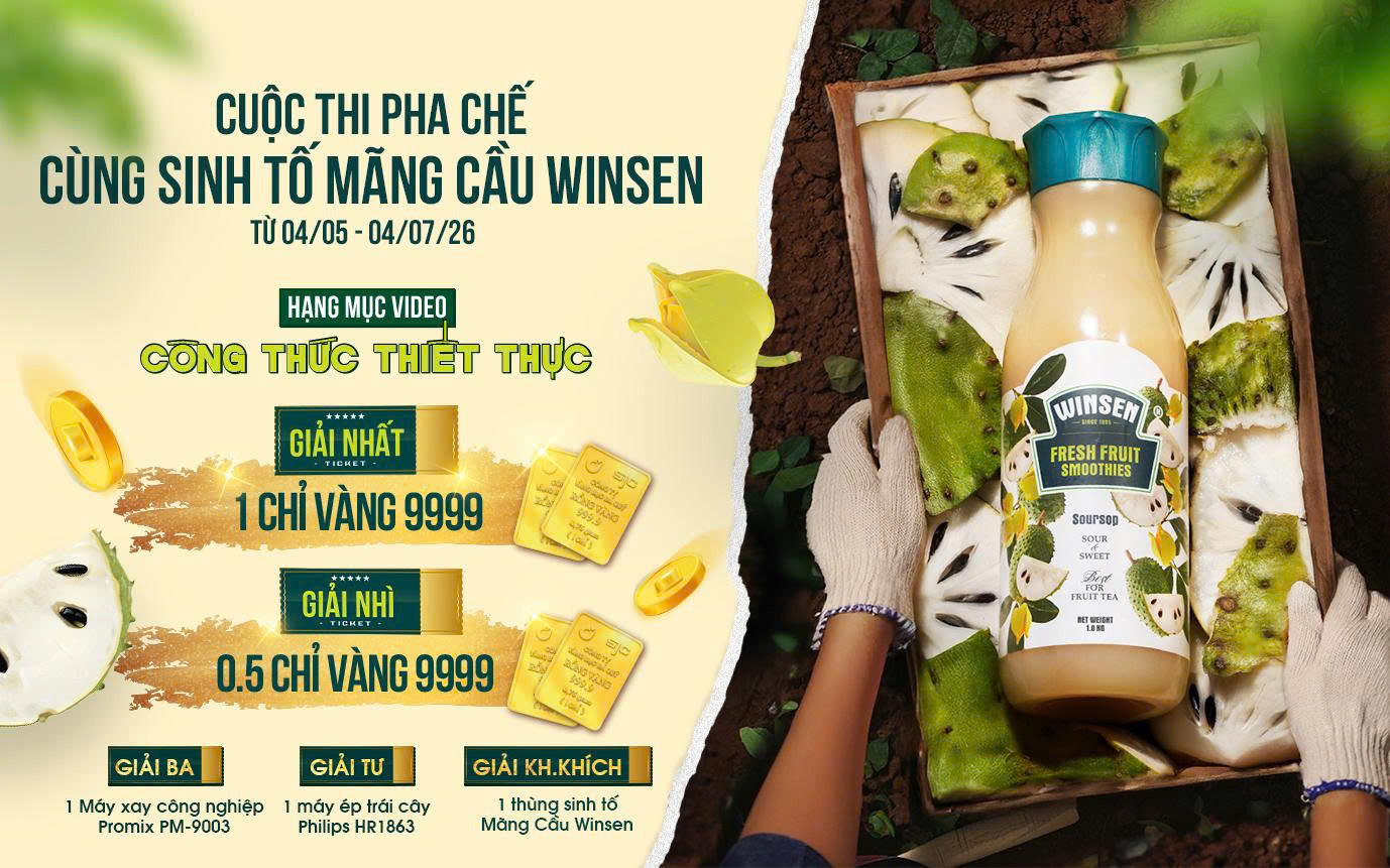 Ch&uacute;c mừng c&aacute;c th&iacute; sinh pha chế xuất sắc gi&agrave;nh chiến thắng tại Cuộc thi Pha chế c&ugrave;ng Sinh tố M&atilde;ng Cầu Winsen - Ảnh 1.