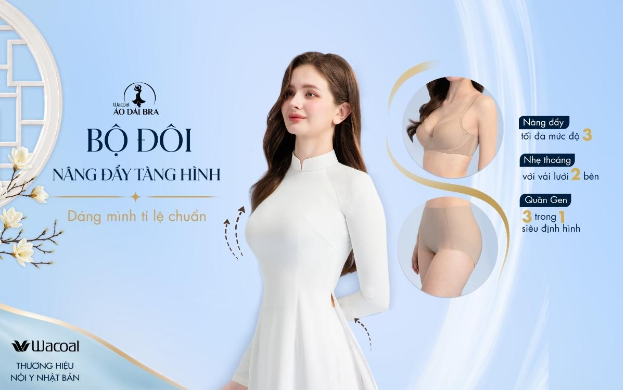 Ba năm c&ugrave;ng &aacute;o d&agrave;i: Wacoal tiếp tục ho&agrave;n thiện vẻ đẹp từ b&ecirc;n trong- Ảnh 1.