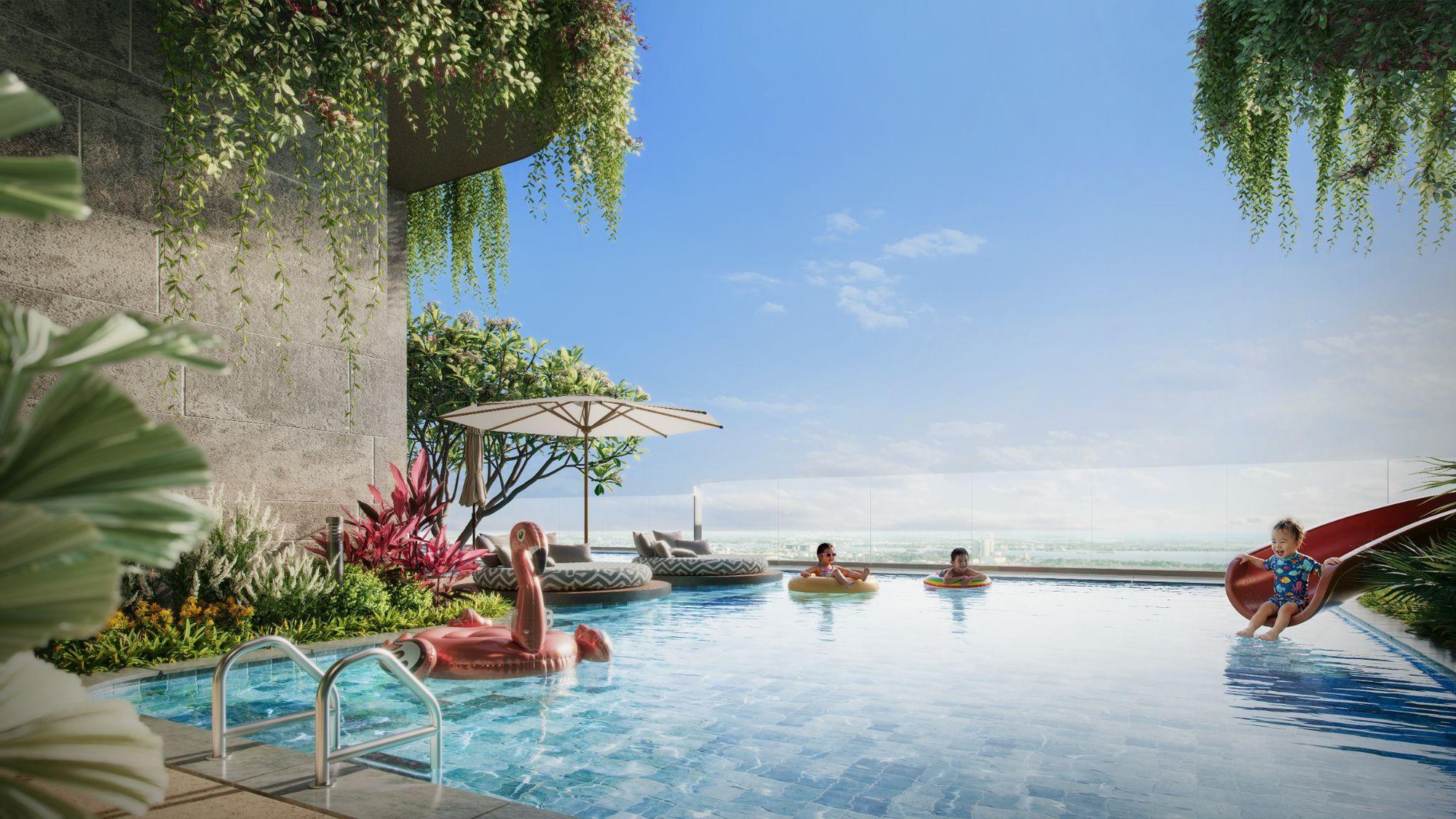 Chuẩn sống Resort & Retreat: Ốc đảo tĩnh tại giữa tầng kh&ocirc;ng của The Emerald River Park - Ảnh 1.
