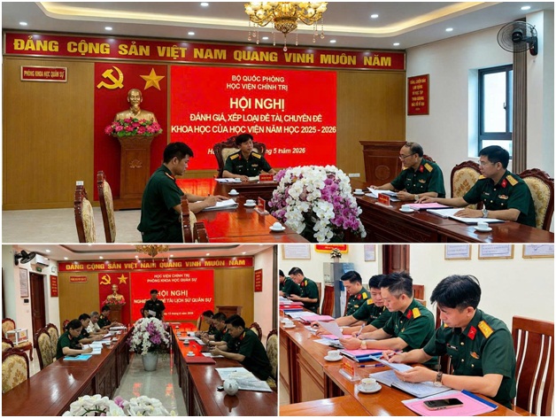 Phòng Khoa học quân (Học viện chính trị) học tập phong cách làm việc khoa học của Chủ tịch Hồ Chí Minh - Ảnh 1.