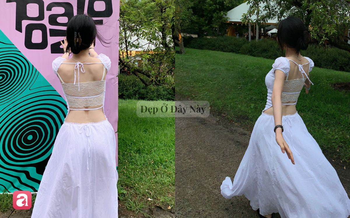 Đụng đầm nàng thơ, Lisa khoe lưng ong quyến rũ, Karina kín đáo vẫn đẹp mê - Ảnh 4.