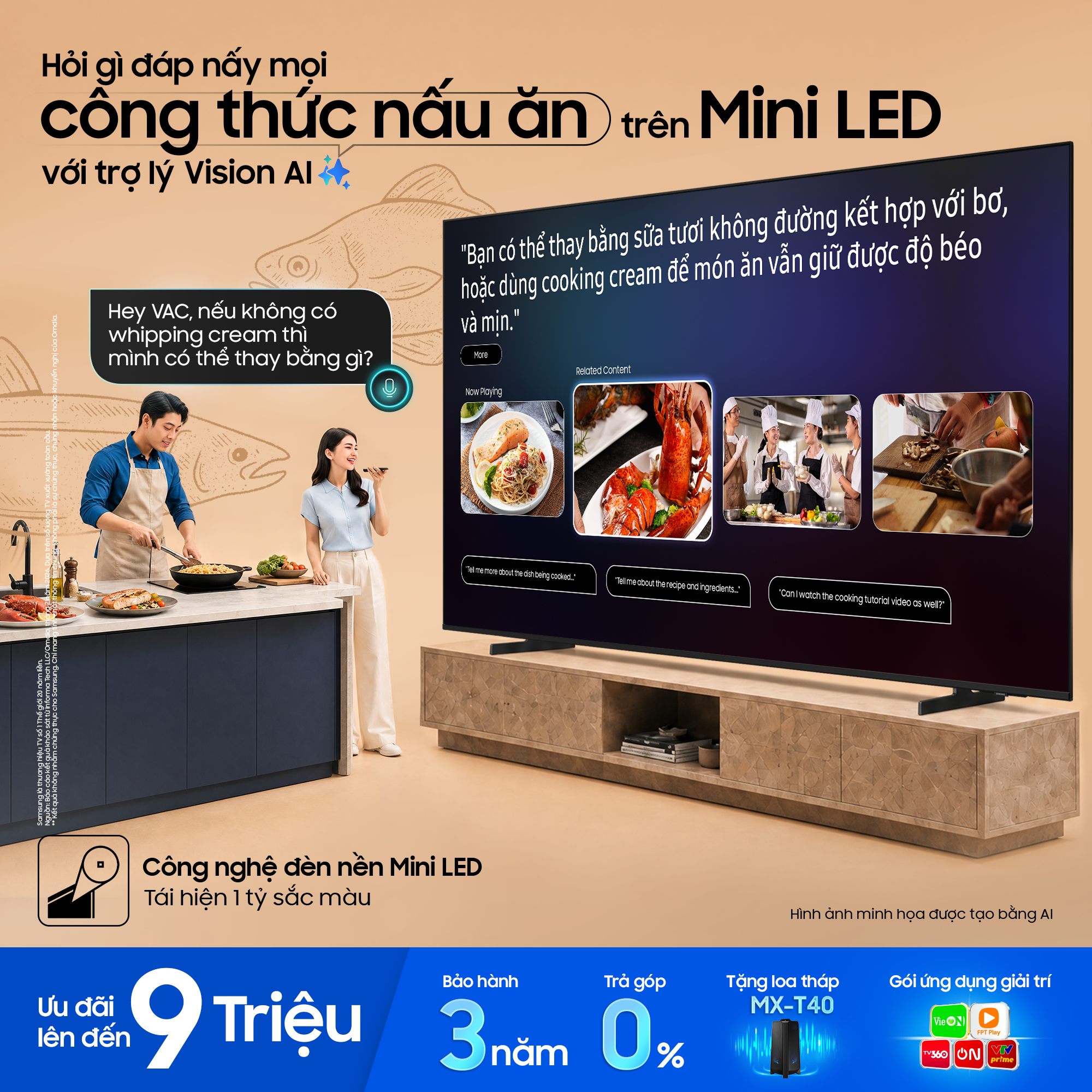 Từ Yoga đến nấu ăn, học mọi kỹ năng dễ dàng với trợ lý VAC trên Samsung AI TV - Ảnh 2.