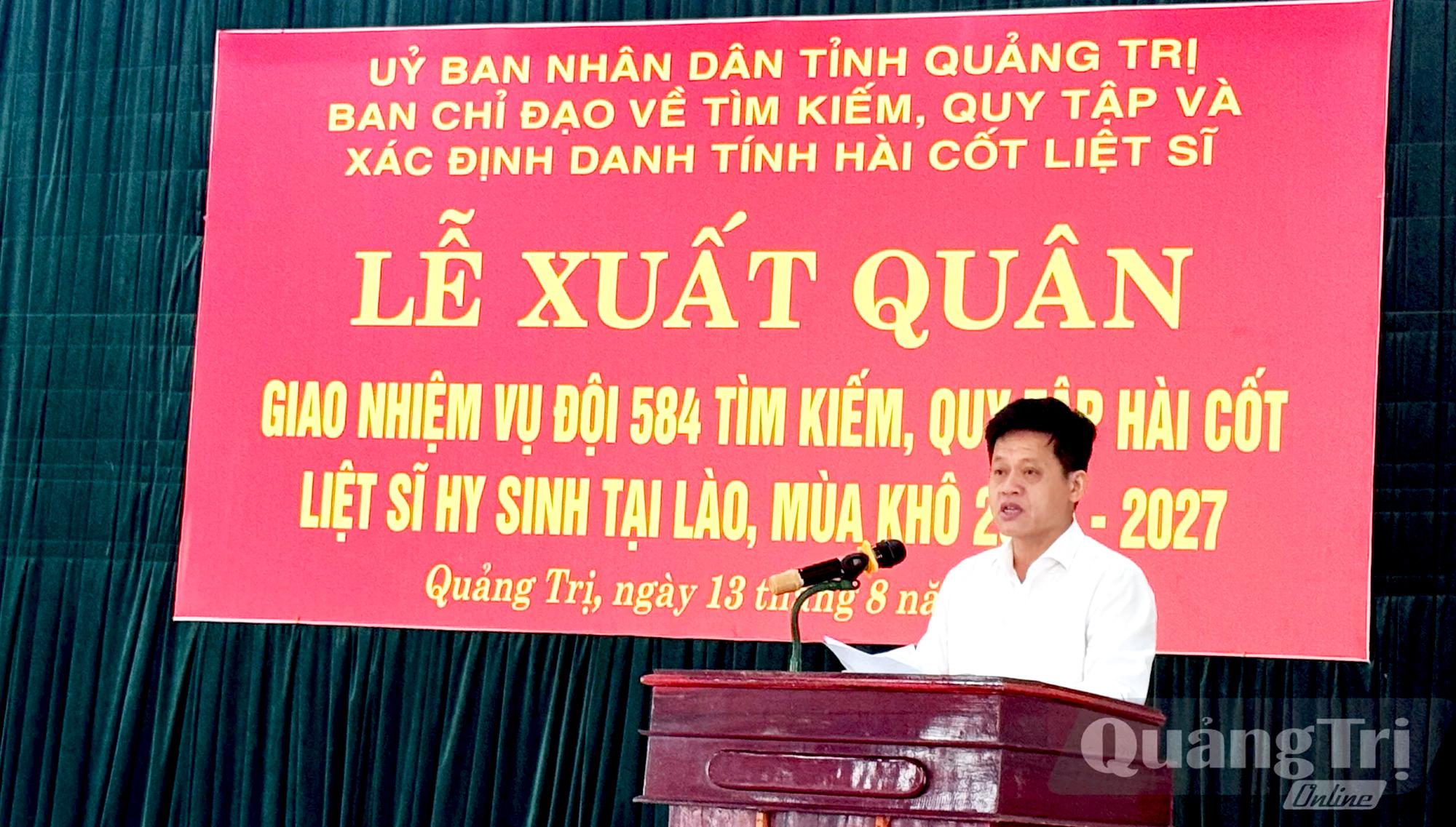 Đưa anh h&ugrave;ng về với đất mẹ: Tỉnh Quảng Trị xuất qu&acirc;n t&igrave;m kiếm, quy tập h&agrave;i cốt liệt sĩ hy sinh tại L&agrave;o m&ugrave;a kh&ocirc; 2026 - 2027 - Ảnh 2.