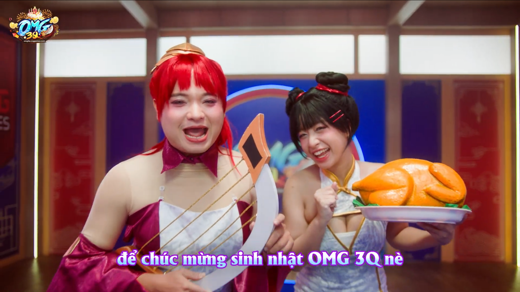 Chị Ca Nô hóa Anh Nhi cực chấn động, cùng Tiktoker Lạnh Lùng Nhất Tiktok quẩy hết mình trong TVC sinh nhật 9 tuổi OMG 3Q - Ảnh 1.