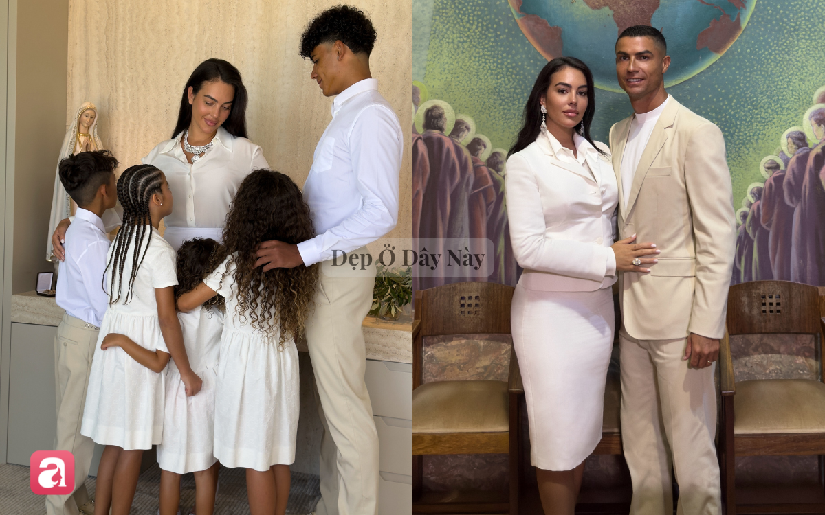 Vợ Ronaldo mặc váy trắng tối giản, nhưng chiếc vòng cổ gần 2000 tỷ mới gây trầm trồ- Ảnh 2.