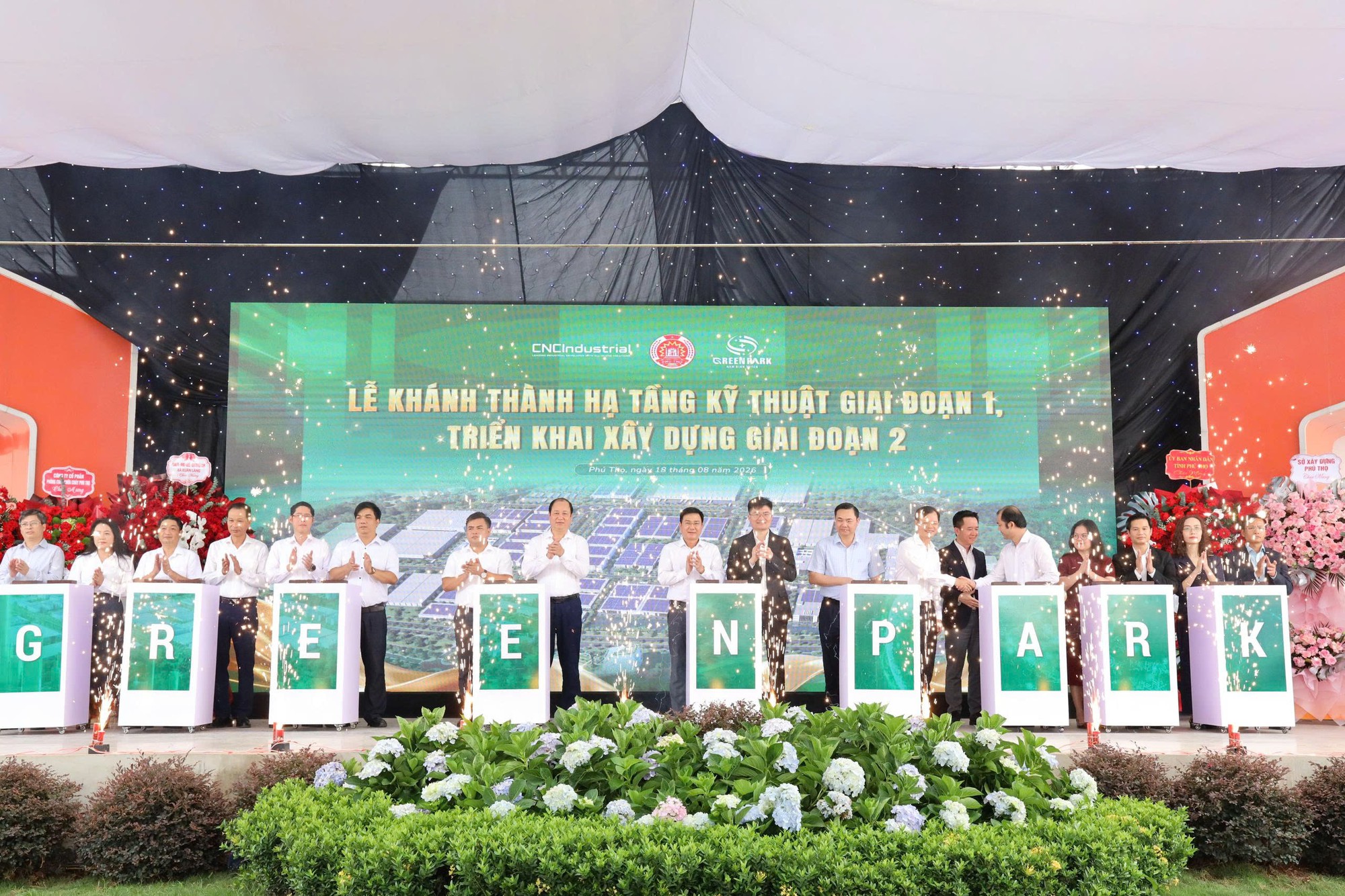 Tập đo&agrave;n CNCTech kh&aacute;nh th&agrave;nh hạ tầng giai đoạn 1 KCN Nam B&igrave;nh Xuy&ecirc;n Green Park gần 300 ha tại Ph&uacute; Thọ - Ảnh 1.