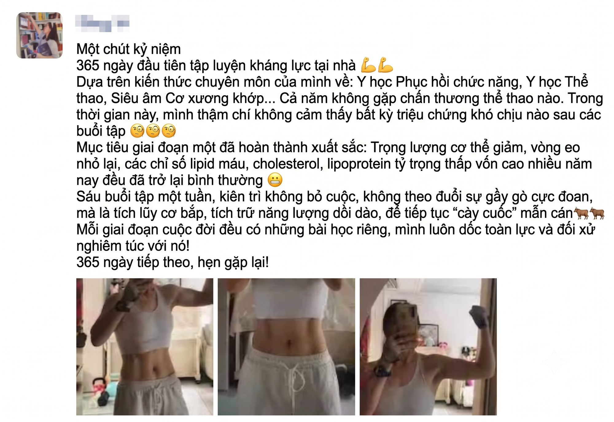 Nữ bác sĩ 47 tuổi gây sốt vì chỉ số cholesterol cao trở lại bình thường, cơ bụng săn chắc rõ: Bí quyết là thực hiện 1 việc duy nhất trong phòng khách- Ảnh 2.