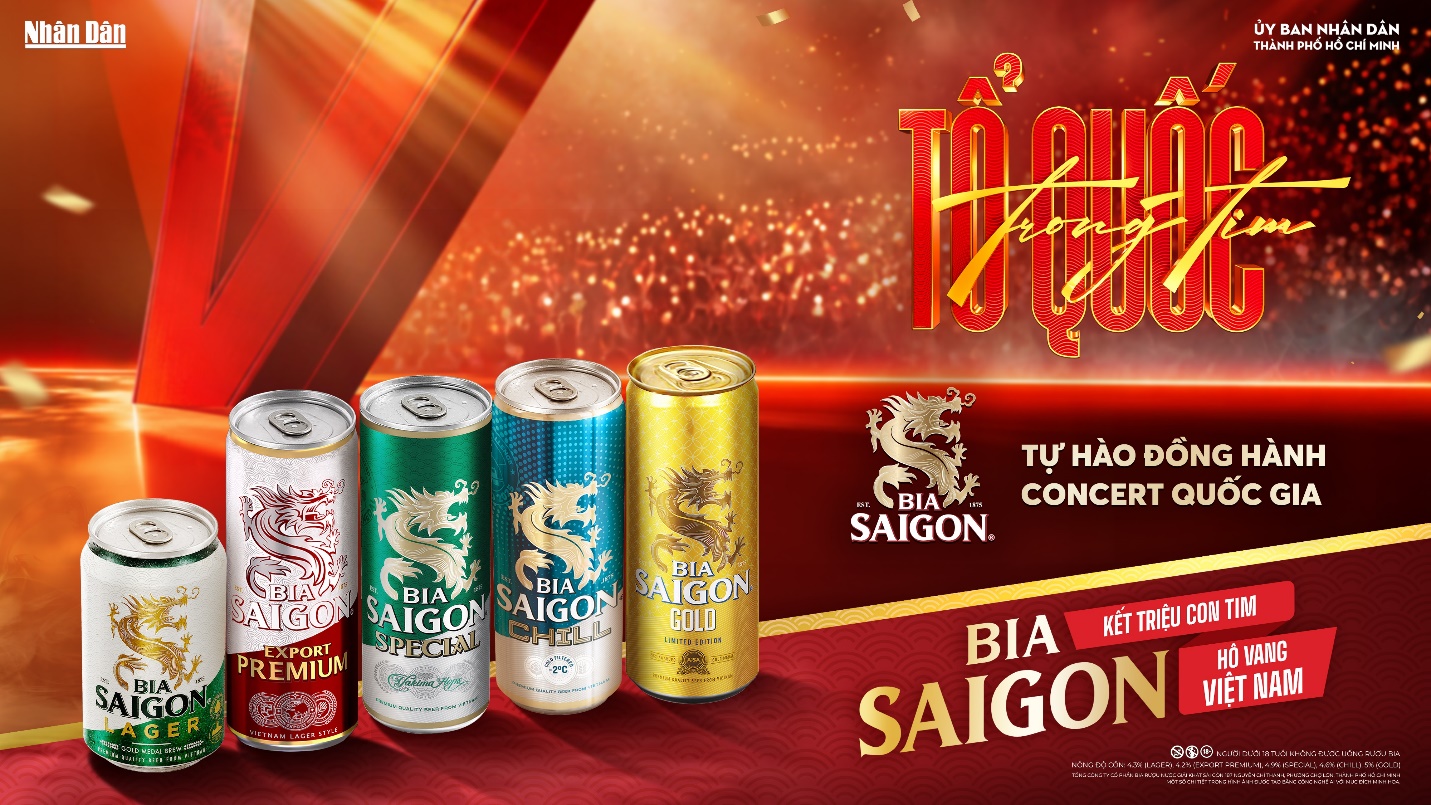 Bia Saigon đồng h&agrave;nh c&ugrave;ng &ldquo;Concert Quốc gia&rdquo; Tổ quốc trong tim 2026 trước thềm Quốc kh&aacute;nh 2/9- Ảnh 1.