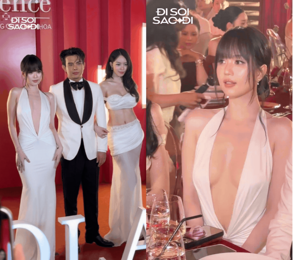 Đọ sắc tầm cỡ vũ trụ: Ngọc Trinh hở bạo được khen "ăn đứt" Hoa hậu Thanh Thuỷ d&ugrave; ch&ecirc;nh 13 tuổi- Ảnh 1.
