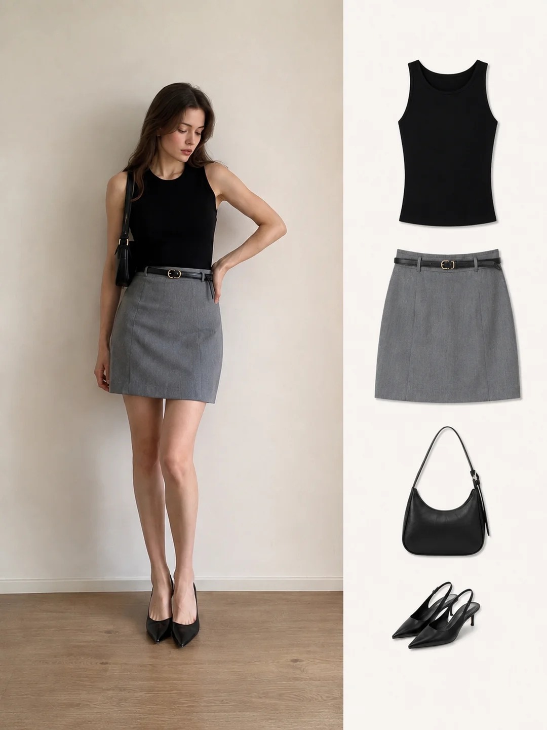 Kh&ocirc;ng cần mua sắm nhiều, chỉ cần diện ch&acirc;n v&aacute;y x&aacute;m l&agrave; đẹp cả tuần theo đ&uacute;ng style "old money"- Ảnh 4.