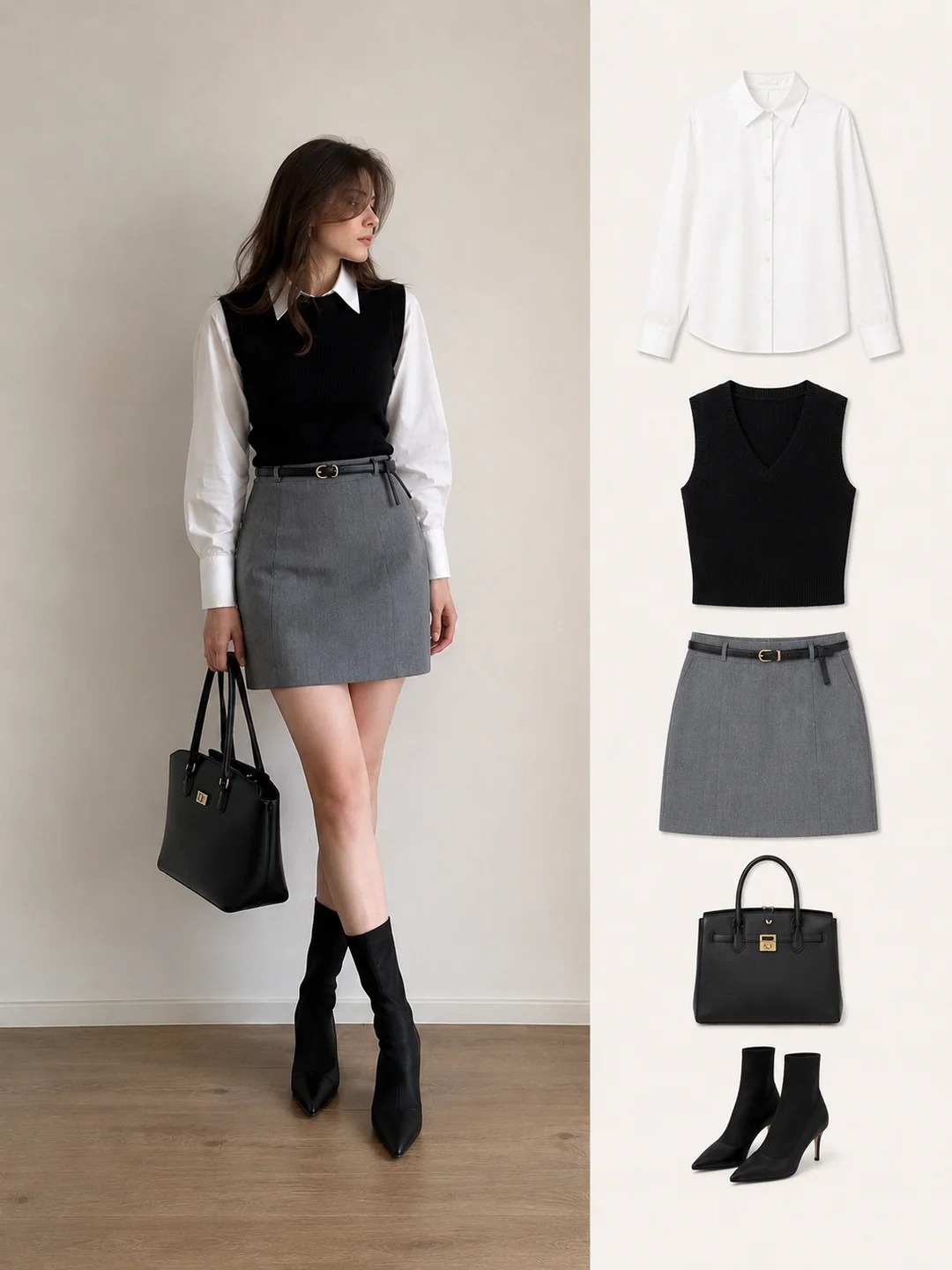 Kh&ocirc;ng cần mua sắm nhiều, chỉ cần diện ch&acirc;n v&aacute;y x&aacute;m l&agrave; đẹp cả tuần theo đ&uacute;ng style "old money"- Ảnh 5.